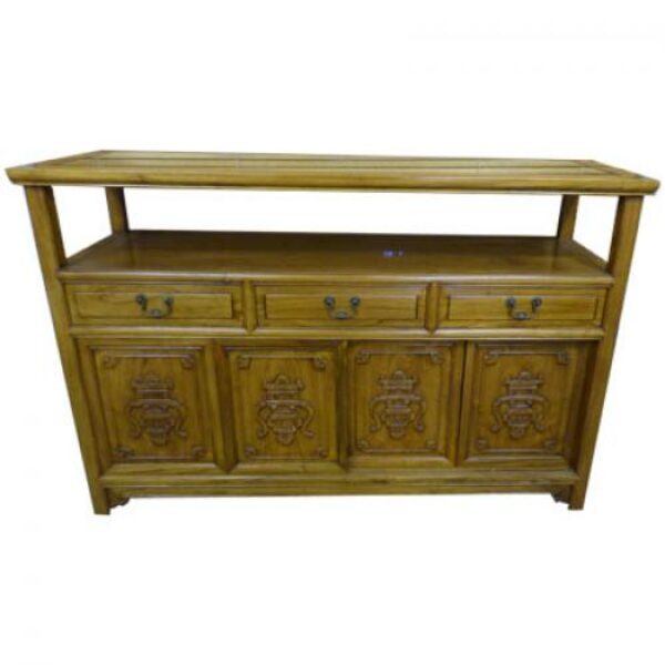 (CB5) Bar Cabinet with Glass Top