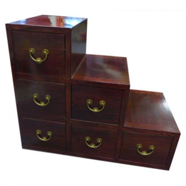 (CB2) 6 Drawer Step Chest