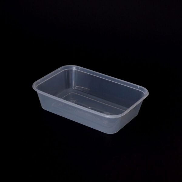 500cc Rectangular Food Container, Extra Strong (250 sets) - Image 2