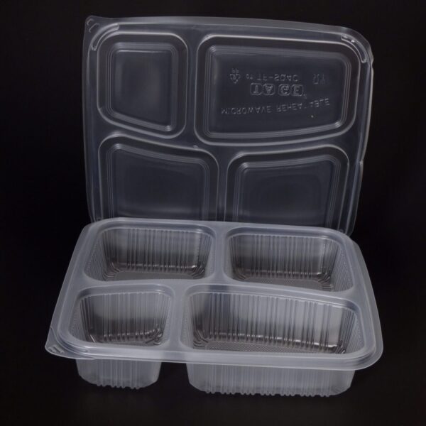995ml 4 Compartment Square Container (140ML/250ML/245ML/245ML) (200 sets) - Image 3