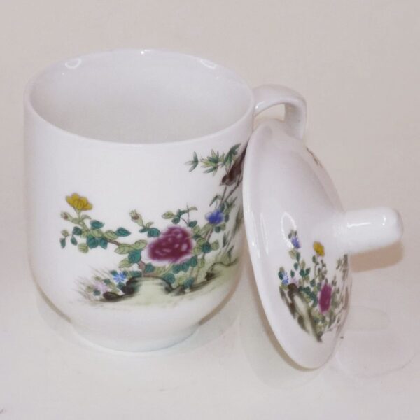 Ceramic Mug with Lid - Bird - Image 2