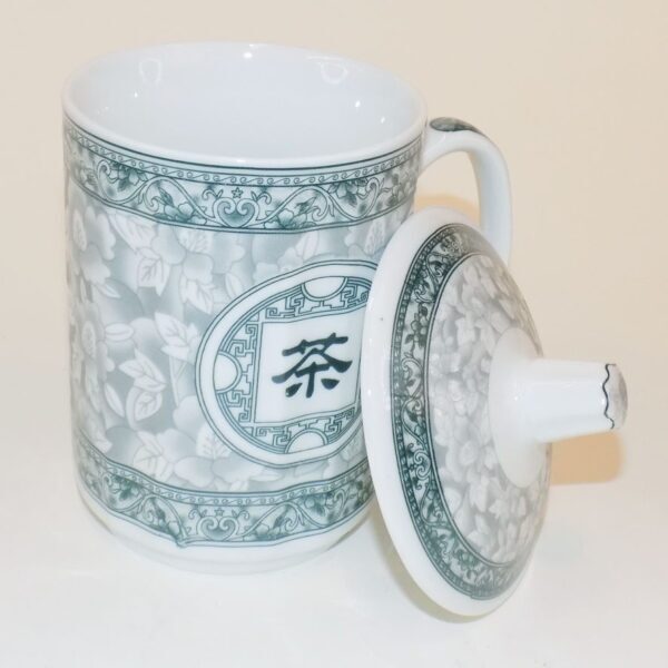 Ceramic Mug with Lid - Green Tea - Image 2
