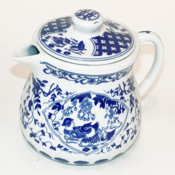 Ceramic Tea Pot - Mandarin Ducks (Short Snout)
