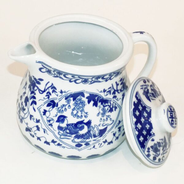 Ceramic Tea Pot - Mandarin Ducks (Short Snout) - Image 2