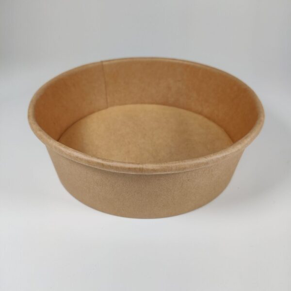 Kraft Paper Food Bowls (500cc) with lids (300 sets) - Image 5