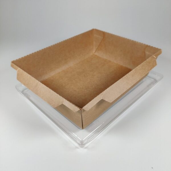 Kraft Paper Food Box (1200cc) with lids (200 sets) - Image 4