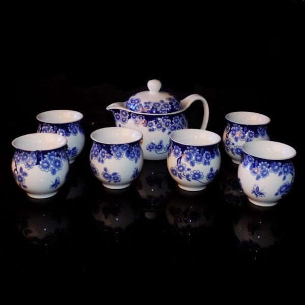 Mini Tea Set - Blue Flowers (Doublewall)