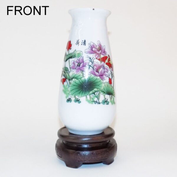 Mini White Vase (Lotus)