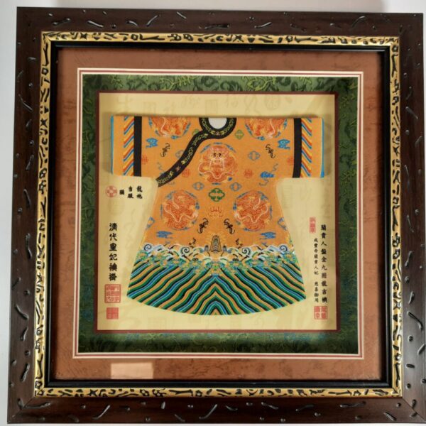 Framed Chinese Costume - Orange