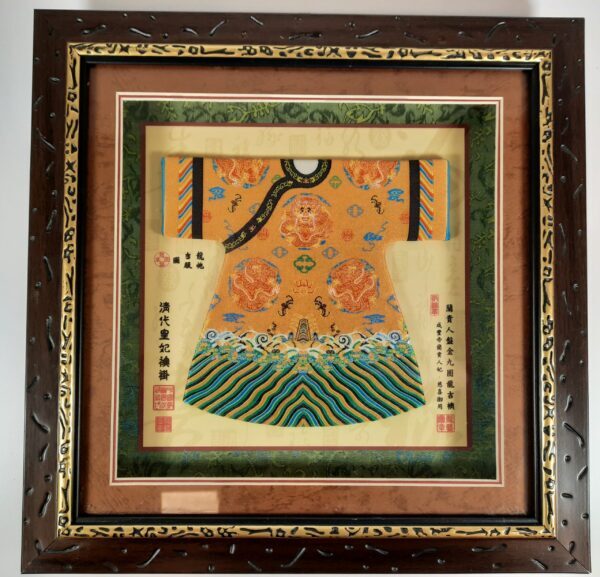 Framed Chinese Costume - Orange