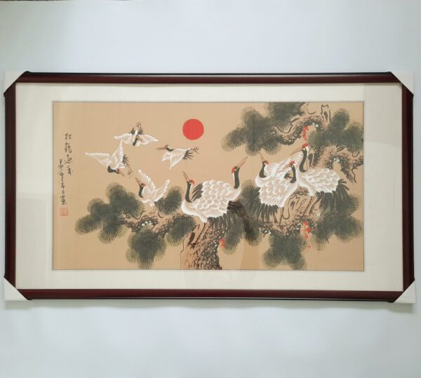 Cranes and Pine Tree 松鶴延年