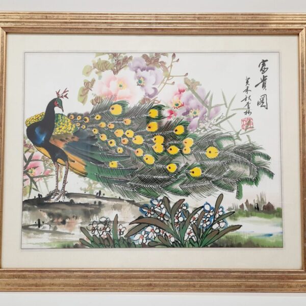 Peacock and Flowers 富貴圖
