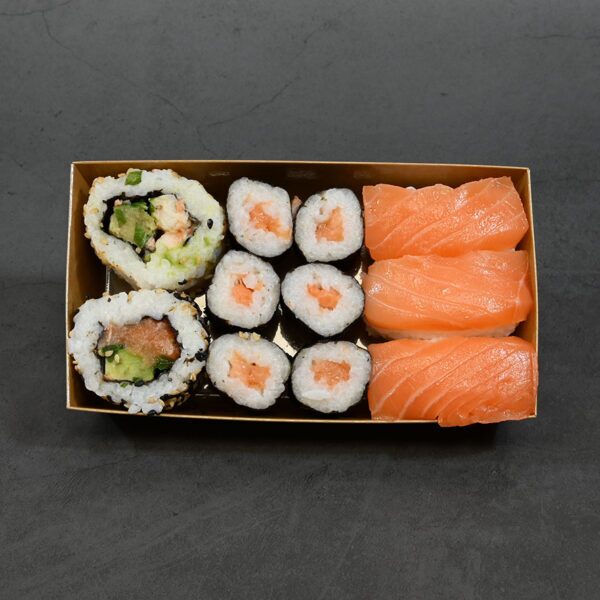 Kraft Paper Sushi box with Lids No.2, 450ml (500 sets) - Image 4