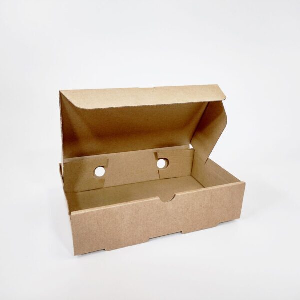 Premium Kraft paper meal box small (100pcs) - Image 3