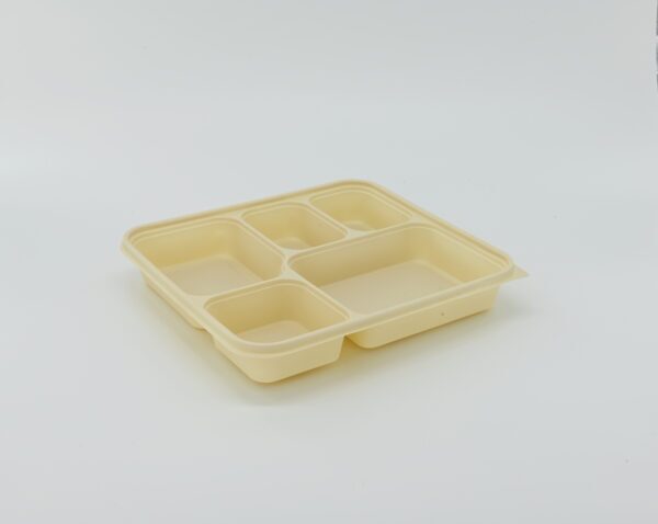 5 Compartment biodegradable food container, 200sets - Image 7