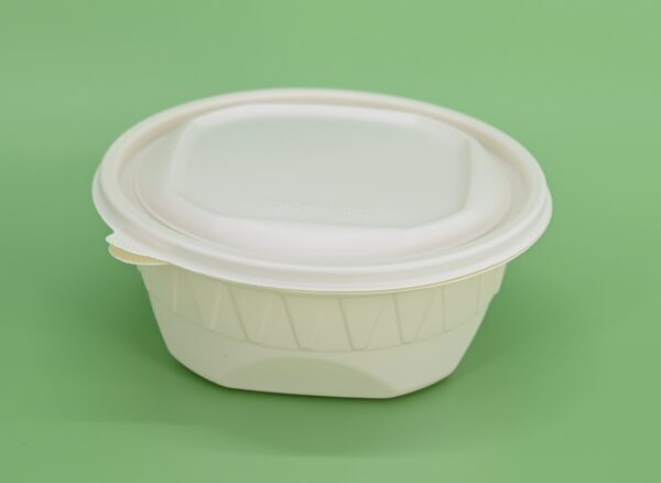 (BIO-D) Corn Starch Bowl Container with Inner Tray 1000ml, 120pcs/ctn - Image 4