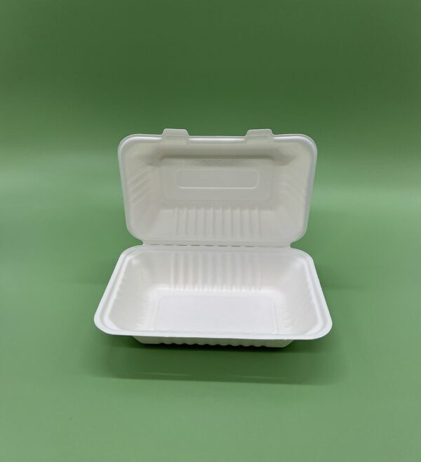 Bagasse Hinged Food Container 1000ml - Image 3