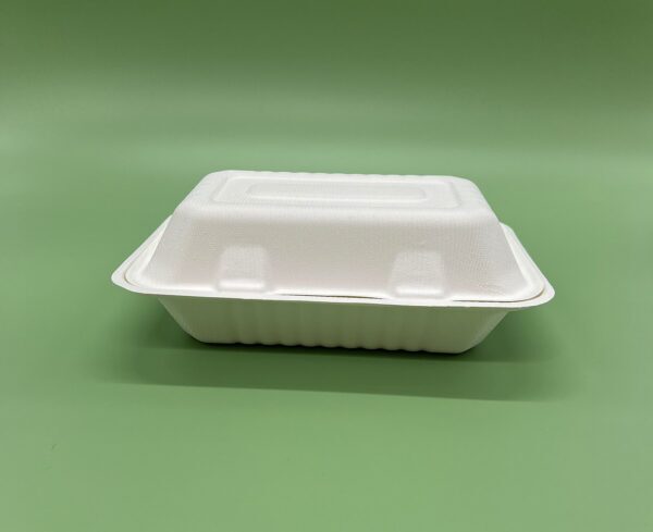 Bagasse Hinged Food Container 1000ml - Image 5