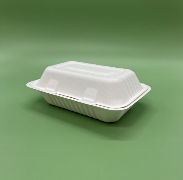 Bagasse Hinged Food Container 1000ml