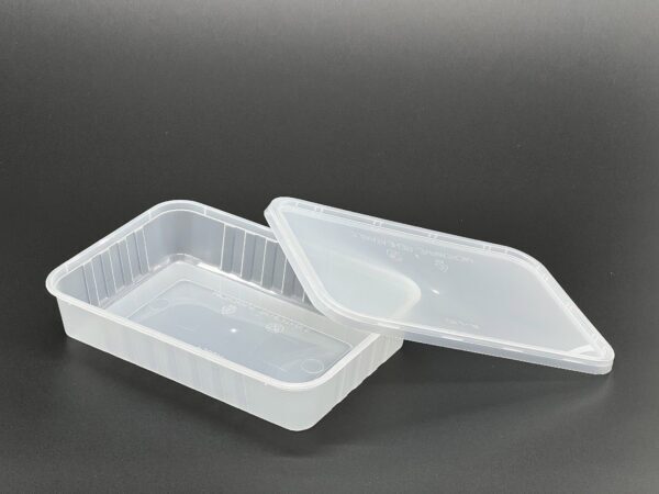 500cc Premium Plastic Rectangular Container, (250 sets) - Image 2