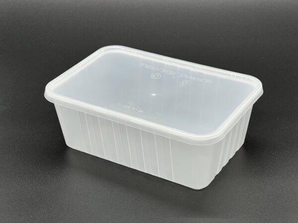 1000cc Premium Plastic Rectangular Container, (250 sets) - Image 3