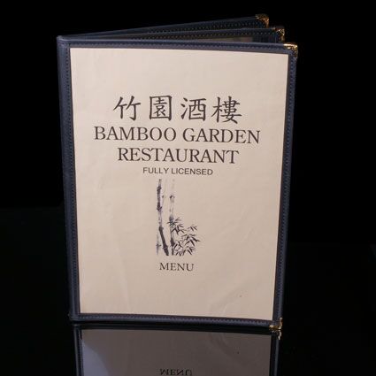 A4 Menu Cover