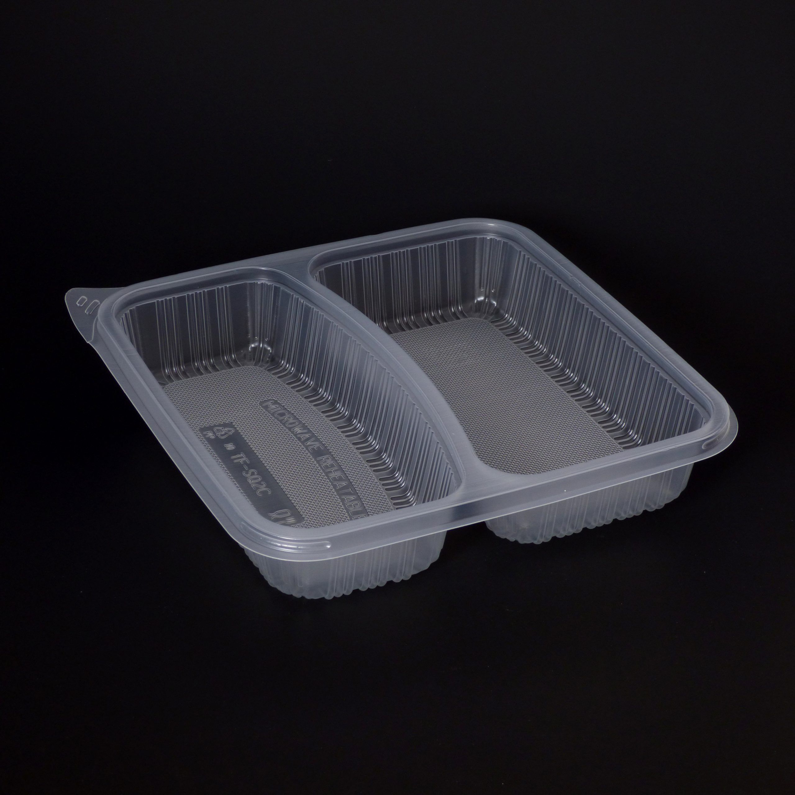 1100ml 2 Compartment Square Container (200 sets) - Image 3