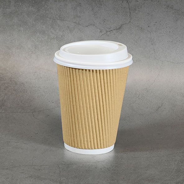 Kraft Double Wall Disposable Coffee Cup ( Lids sold Separately ) - Image 3