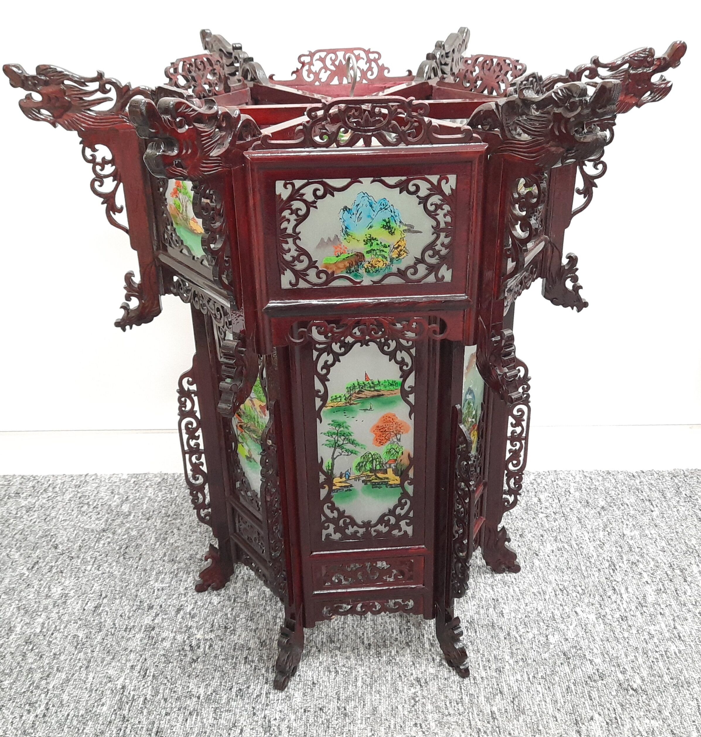 Hexagon Hanging Lantern (Pair)