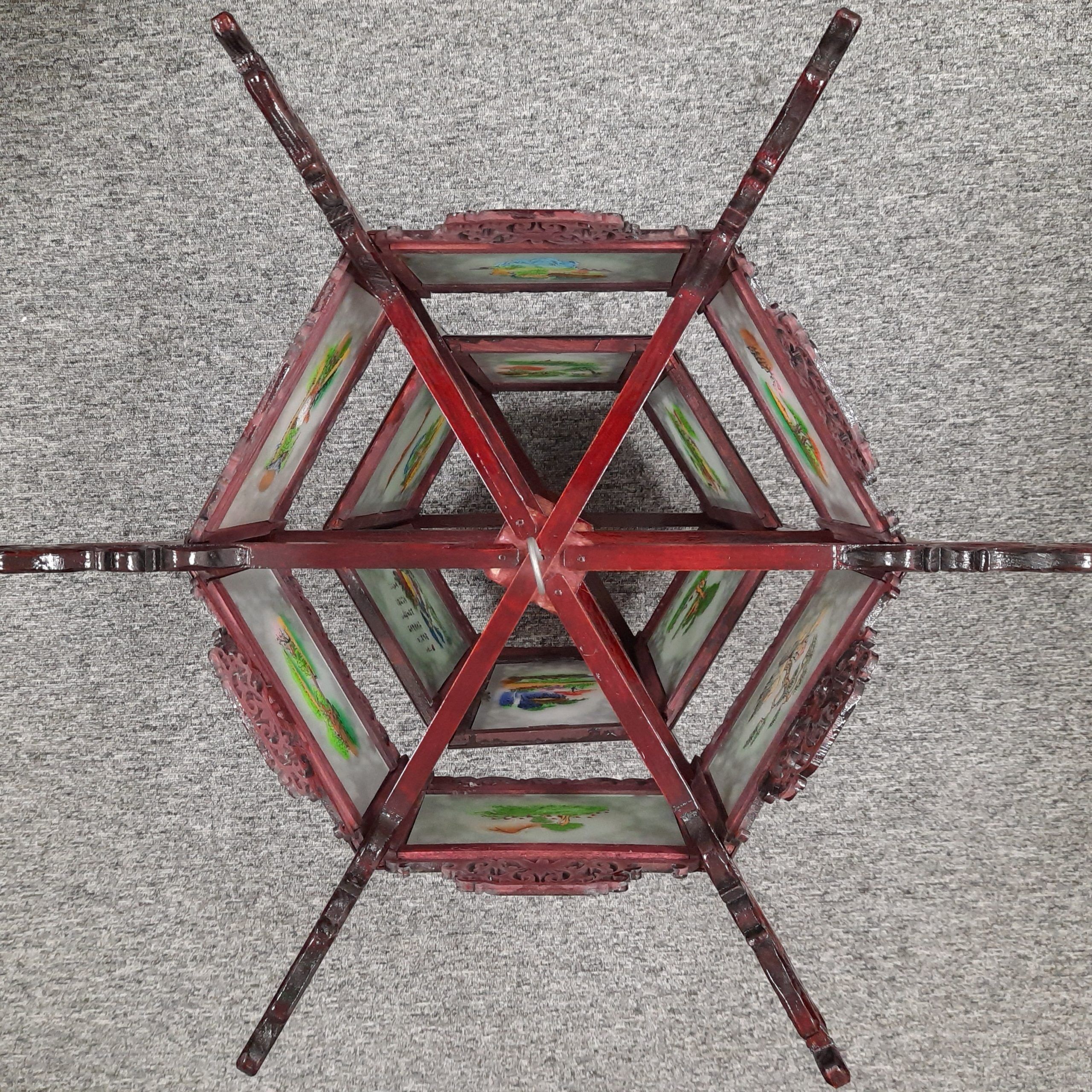 Hexagon Hanging Lantern (Pair) - Image 4