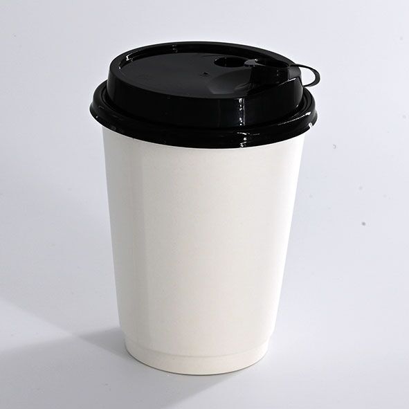 White Double Wall Disposable Coffee Cup ( Lids sold Separately ) - Image 2