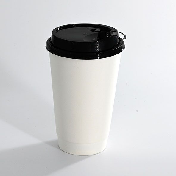 White Double Wall Disposable Coffee Cup ( Lids sold Separately ) - Image 4