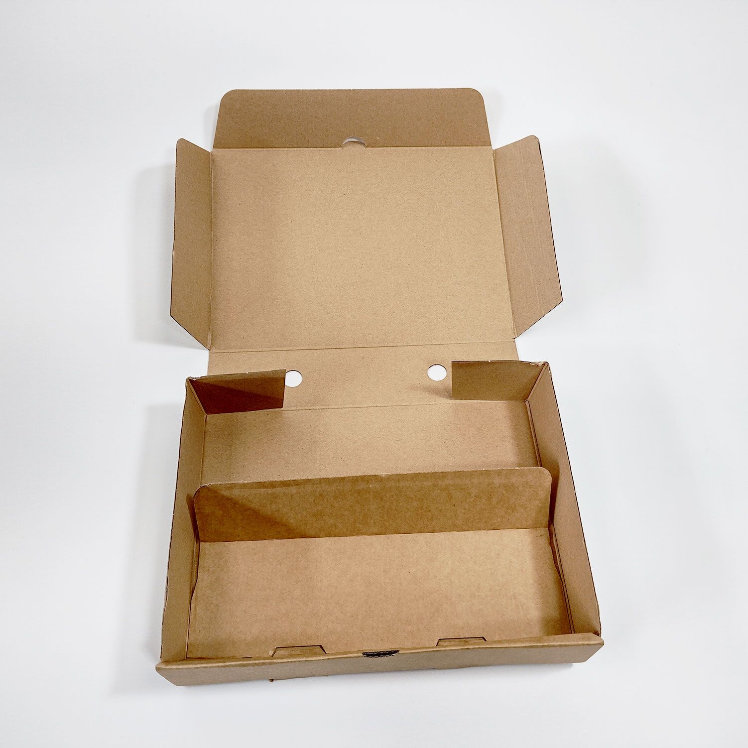 Premium Kraft paper Meal box with divider medium (100pcs) - Image 3