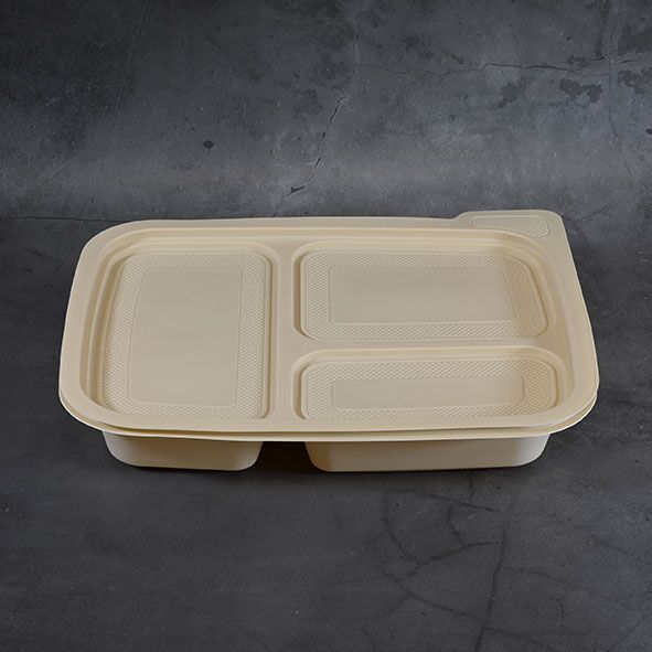 3 Compartment biodegradable food container (100 sets) - Image 6