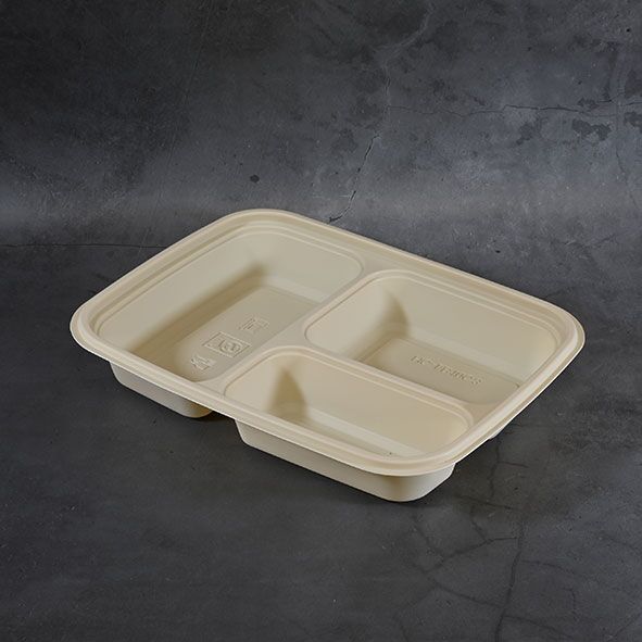 3 Compartment biodegradable food container (100 sets) - Image 4