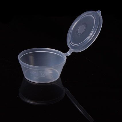 (2oz) Sauce Cup with Lid Attached (1000 sets) - Image 2