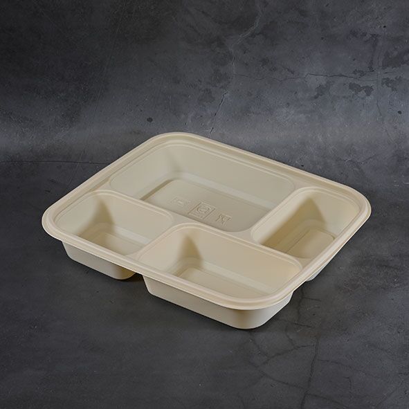 4 Compartment biodegradable food container (100sets) - Image 4
