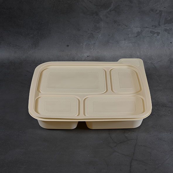 4 Compartment biodegradable food container (100sets) - Image 6