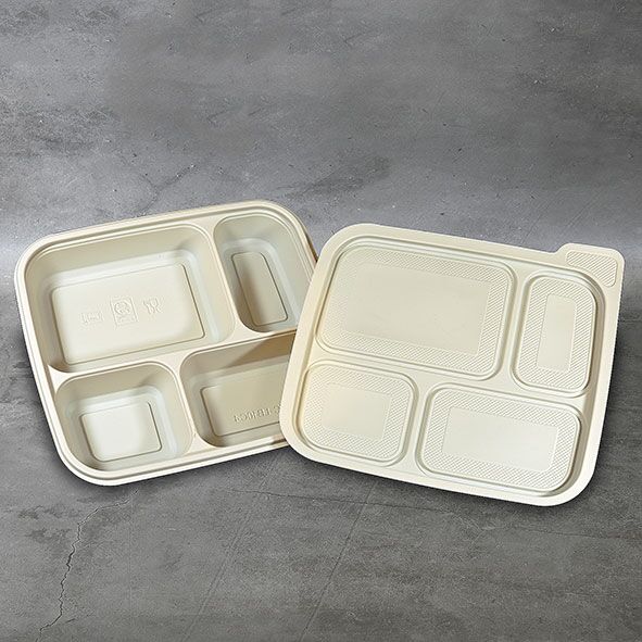 4 Compartment biodegradable food container (100sets) - Image 5