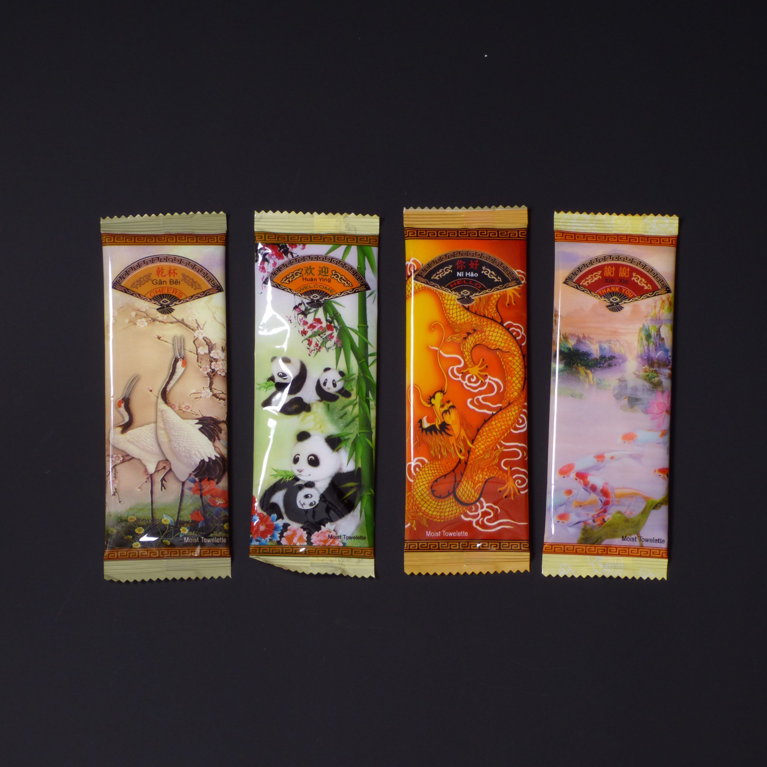 'Chinese Style' Flat Pack Wet Towels (1000pcs) - Image 2