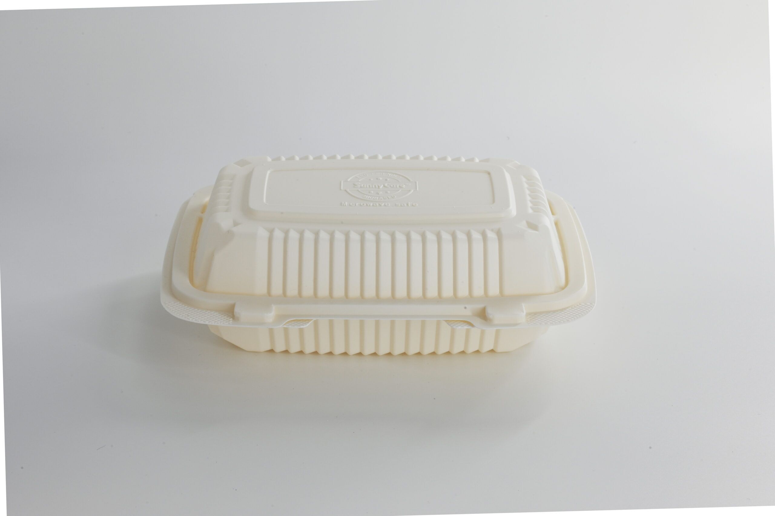 (BIO-D) Corn Starch Clamshell Container 1000ml, 200pcs/ctn - Image 2