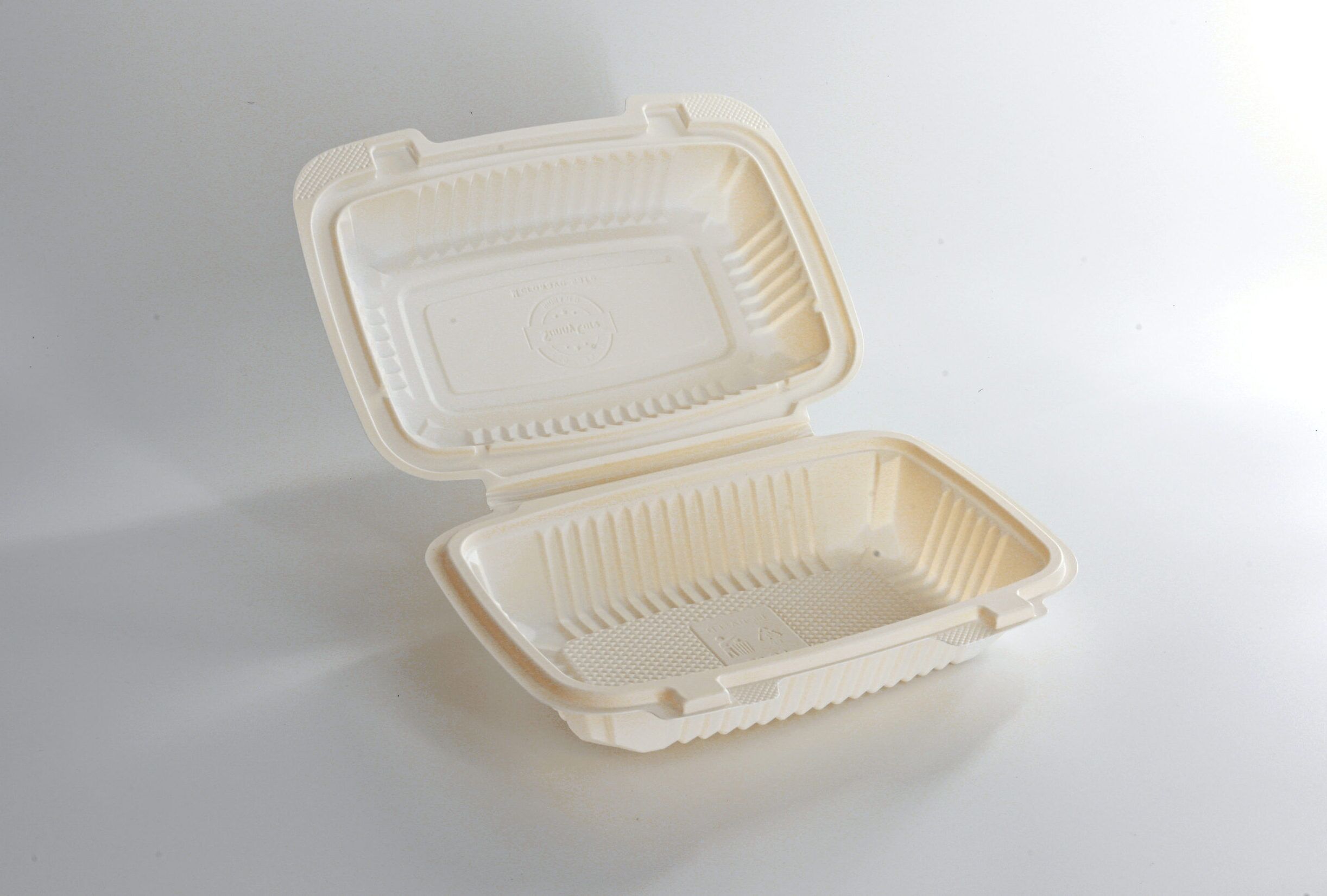 (BIO-D) Corn Starch Clamshell Container 1000ml, 200pcs/ctn - Image 5