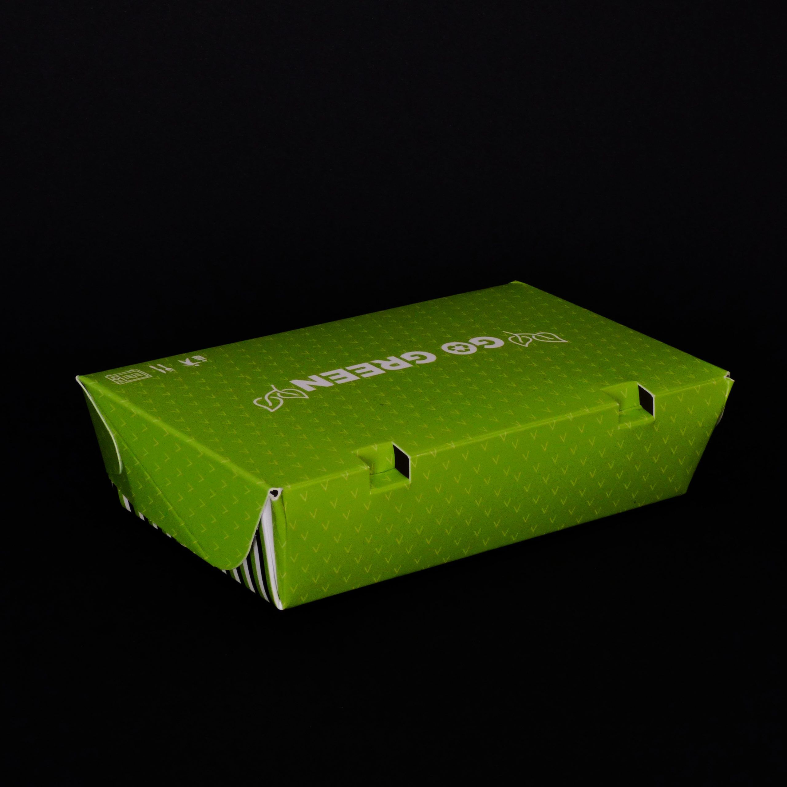 'Go Green' Paper Food Container - 640cc/20oz - (300pcs) - Image 4