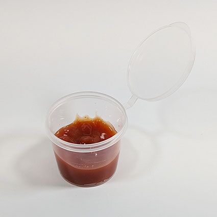 30ml (1oz) Sauce Cup with Lid Attached (1000 sets) - Image 3