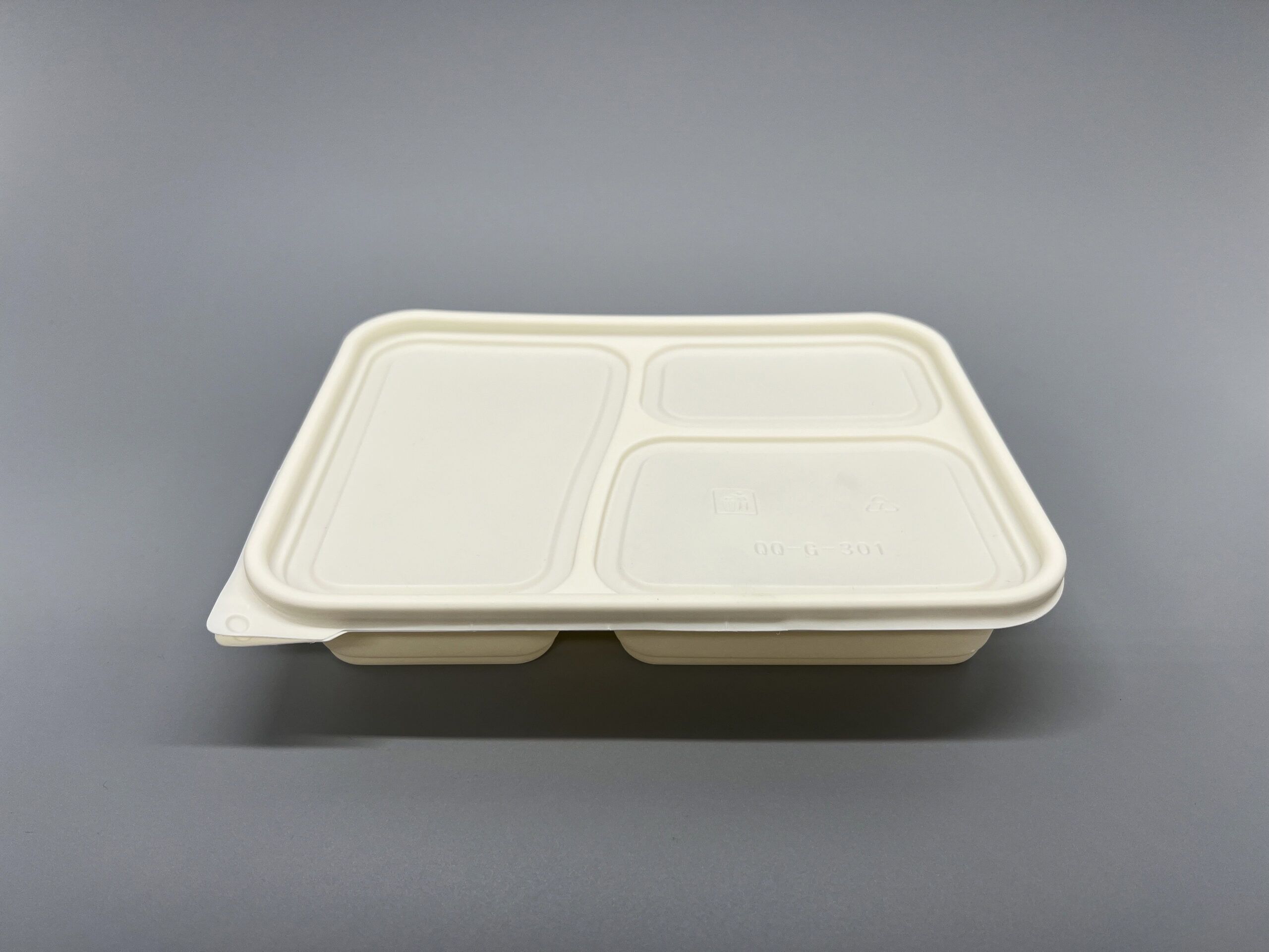 900ml 3 Compartment (Cornstarch) Food Container (160sets) - Image 3