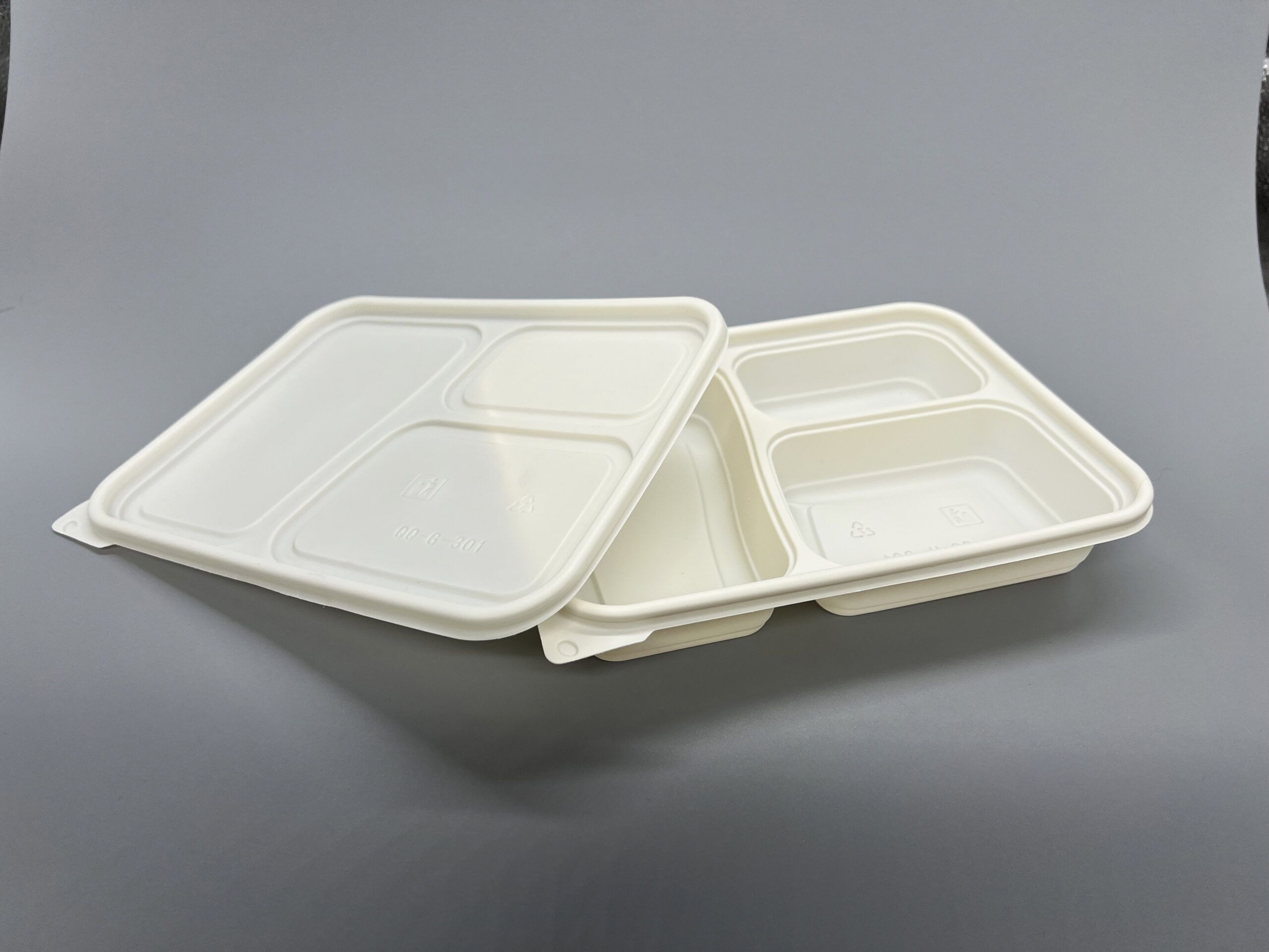 900ml 3 Compartment (Cornstarch) Food Container (160sets) - Image 4