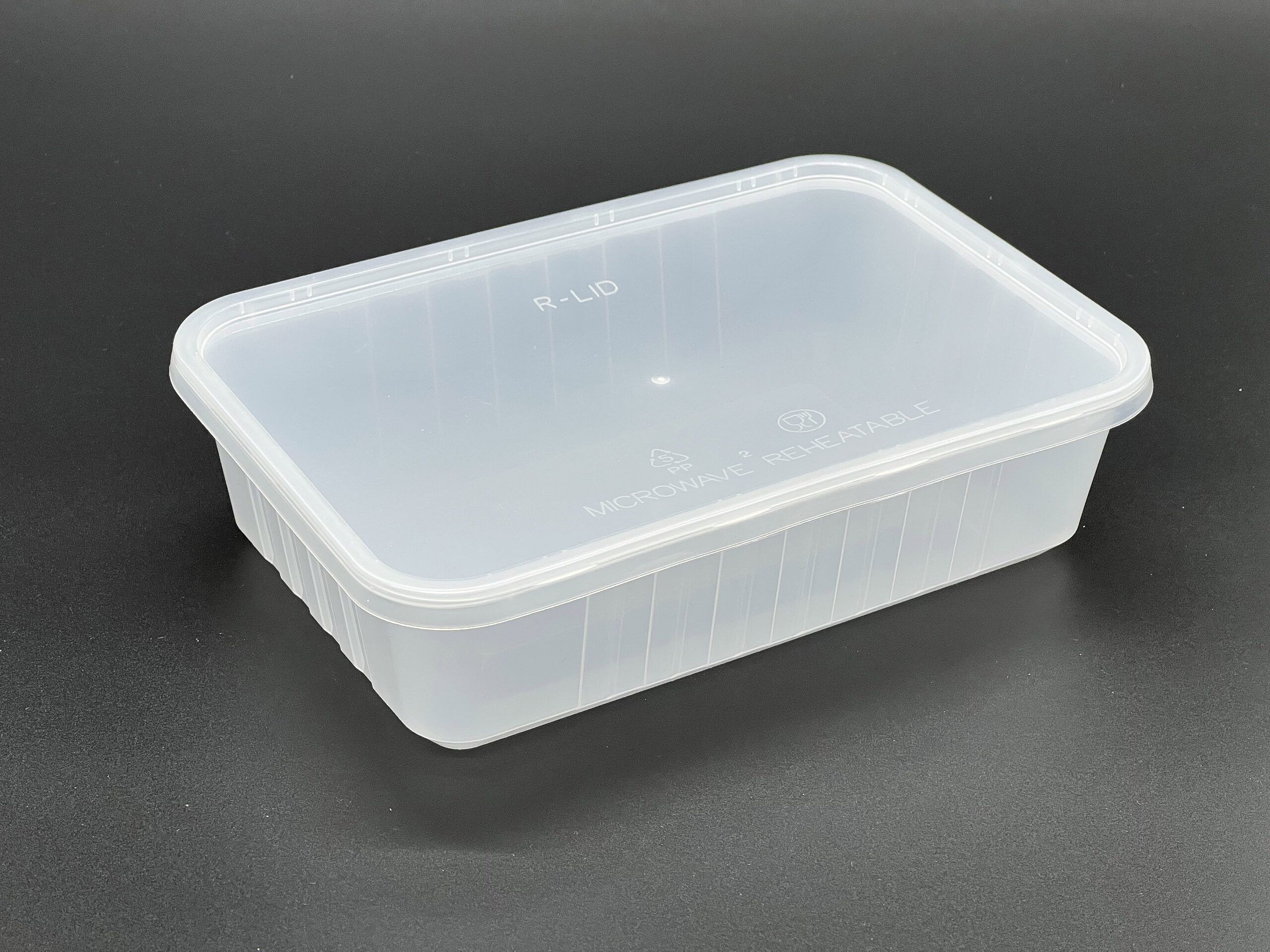 680cc Premium Plastic Rectangular Container, (250 sets)