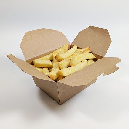 Kraft Paper Takeaway Food Container (800ml) (450 sets) - Image 3