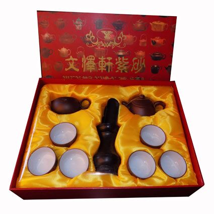 Mini Tea Set - Brown Clay Ceramic - Image 2