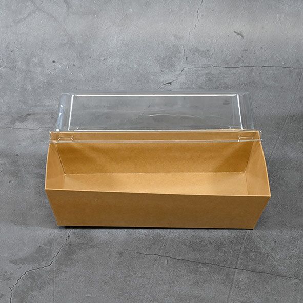Kraft Paper Sushi box with Lids No.2, 450ml (500 sets) - Image 5